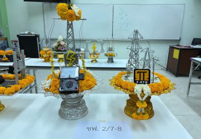 พานไหว้ครูของนักเรียนนักศึกษา แผนกช่างไฟฟ้ากำลัง ประจำปีการศึกษา 2568